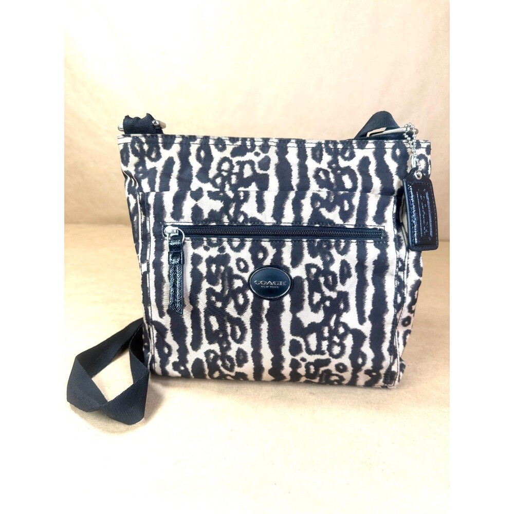 Coach Ocelot Print Nylon File Crossbody Bag Y2K | Retro Vibes | Grunge Leopard